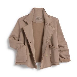 Frank & Eileen Mini Belfast cropped peacoat in Toasted